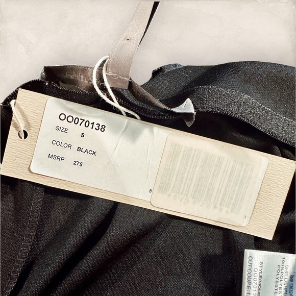 NWT Halston Heritage Black Adjustable Strap Polyester Jumpsuit Size Small - Picture 13 of 15